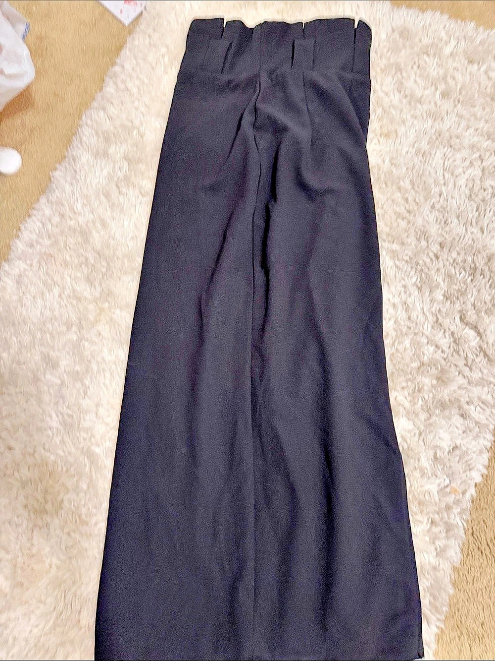 SHEIN Wide Leg Pants in Black Tall Small fits like an extra small pencil skirt